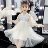 Dress Girl Mesh Princess For Appliques Party Child Summer Costume s 6 8 10 12 14 210528