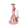 10 inches 3D glass bong blood eye shape glass&silicone water pipe hookahs pipes creative hookah oil dab rig