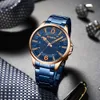 Curren heren horloges luxe merk zakelijke mannelijke polshorloges roestvrij staal minimalistische roos gouden horloge mannen relogio masculino 210527