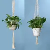 Ganci per piante Corda Macrame Portavasi Corda Appeso a parete Fioriera Appendini per piante sospese Corda Macrame Vaso di fiori per interni Cesto di sollevamento...