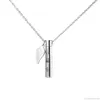 Pendant Necklaces Stainless Steel Cylinder Cremation Urn Necklace For Ashes Memorial Keepsake With Sealing Rubber Ring Jy12 21 Dro8443361