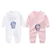 2022 Nieuwe lente zomer baby rompertjes 3 kleuren ontwerper baby meisjes jongens lange mouw bodysuit hoge kwaliteit katoen schattige baby jumpsuit