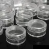 Contenitori per bottiglie di stoccaggio da 5 ml Contenitori per campioni cosmetici in plastica trasparente Rotondi Plastica vuota - Astuccio per ombretti Cosmetici - Contenitori per barattoli Vuoti - Scatola per imballaggio crema 500 pezzi