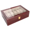 Bekijk dozen Cases 12Grids houten kast doos voor uren schede hele22