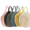 Bags Handbags Shopper Tote Mesh Net Woven Cotton Bags String Reusable Fruit Storage Bags Handbag Reusable Home Storage
