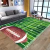 Mattor 3D Green Football Carpet Kids Room Baseball Rug Field Parlour Bedroom Living Floor Mats Stora mattor Hem Anpassad2383484