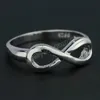 Silver Infinity Ring women rings engagement wedding ring band fashion jewelry