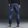 Hommes Regular Fit Jeans Vêtements Plus Homme Automne Élastique Stretch Denim Jambe Droite Classique Cowboy Pantalon Grande Taille 40 42 44 48 210518