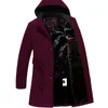 Men's Trench Coats Nice Winter Coat Men Fashion Long Overcoat Tide Woollen Thick Clothing Size 5XL Wool Jackets