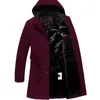 Hommes Trench-Coats Beau Manteau D'hiver Hommes Mode Long Pardessus Marée Laine Épais Vêtements Taille 5XL Laine Vestes