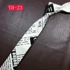 Personalized Fashion Narrow 5 Cm Adult Cartoon Letter Print Cotton Neck Tie Handmade Ties