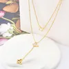 Manufacturer customized waterproof jewelry 14k 18k gold plated butterfly Jewelry,layered butterfly necklace, butterfly Jewellery