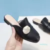 Prawdziwe skórzane kapcie damskie zużyte buty z płaskim materiałem metalowe wygodne wiosna jesień damskie buty damskie baotou 20154