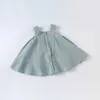 DB17785 Dave Bella zomer baby meisje leuke bloemen mesh jurk kinderen mode feestjurk kinderen baby lolita kleding q0716