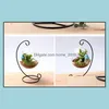 Candle Holders Decor Garden 50st H23cm Ornament Display Stand Iron Rack Holder For Hanging Glass Globe Air Plant Terrarium Witch Ball Wedd