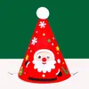 Christmas Hat Diy Dzieci Handmade Materiał Pakiet Zabawki Edukacyjne Przedszkole Kreatywne Xmas Prezenty Decorayion