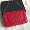 Klassische Feminina Taschen Geldbörse Luxus Damen Designer Kaviar Handtaschen Umhängetasche Schulterkette Qualitätstasche Mini Flap Bag