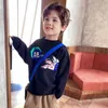 Höst Vinter Kids Boys Sweaters 2021 Ny Astronaut Toddler Sweater Fashion 0-Neck Långärmad Barn Ytterkläder Barnkläder Y1024