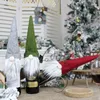 Boże Narodzenie Wino Butelka Pokrywa Handmade Szwedzkie Gnomy Butelki Wino Toppers Dla Xmas Home Party Tabela Dekoracje Xmas Prezenty LLD8489