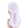 Ragazzi Ragazza Velvet Durag Long Tail Head Wraps Bambino Dorag Durags Turbante Parrucche Cappellini da pirata Foulard Cappelli Hip Hop Accessori per capelli 572 Y2