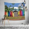 Tapisserie murale avec graffitis créatifs, tapis Hippie de plage, bohème, Mandala, pour femmes et hommes, couverture artistique, nappe, tapisseries204x