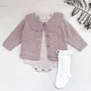 Born Cardigan Automne Enfants Bébé Manteau Hiver Fille Tricot Filles Pulls Coton Garçons Veste Vêtements Pour Enfants 211201