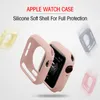 Şeker Renk Katı Jöle Yumuşak TPU Silikon Koruyucu Kapak Kılıfı Apple Watch Iwatch Serisi 6 5 4 3 2 44mm 42mm 40mm 38mm Iwatch8 Ultra 49mm