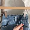 Filles taille haute jeans évasés bébé couleur unie jeans leggings fille vêtements enfants 211103