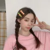 Korea Cute Women Barrette Orange Baby Girls Hair Clips Cartoon Creativity Headband Funny Hairpin Female Hair Accessories