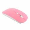 Mouse de computador sem fio ultra fino estilo Candy de alta qualidade Ratos e receptor 2.4G USB óptico Colorido Oferta especial