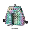 Mochila feminina pu imafi colorido lingge mochila geométrica japonês e coreano tendência harajuku estilo estudante moda schoolbag