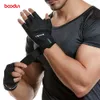 Mannen tactische gym handschoen halve vinger fitness vrouwen handschoenen palm microfiber leer geen slip outdoor sport/training handschoen