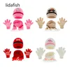 LIDAFISH 3PCS Nowy Baby Hat Scarf Rękawiczki Zestaw Zima Knitteed Girls and Boys Dzieci Outdoor Ciepłe Kreskówka Czapki