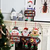 Ozdoby świąteczne Papier Deska Drzwi Okno Wiszące Wisiorek Witamy Merry-Bożego Narodzenia Boards Xmas Decortacia Santa Claus Snowman W-00787