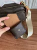 Top fashion quality ladies dinner bag designer luxury leather canvas round letter flower pattern single shoulder size 18-11-10cm M80446