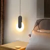 Modern konst lång kabel sänghängande lampa akryl sconces bar kontor sovrum hänge ljus varmt vitt ljus