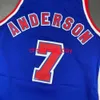 Cousée à 100% Kenny Anderson 92 93 Jersey Men XS-5XL 6xl Shirt Basketball Jerseys Retro NCAA