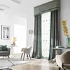 Curtain & Drapes Modern Simple Mediterranean Thickened Cotton And Linen Solid Shade Curtains For Living Dining Room Bedroom.