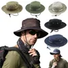 Chapeau seau rond en Polyester et coton, casquette Boonie de Camouflage de chasse, Protection solaire d'été unisexe, accessoires de Sport de plein air