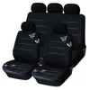 Poduszki siedzeń 2PCS/4PCS/9PCS CAR Universal Covers Zestaw motyla haft haftowy Auto czarny obrońca Dekor wnętrza