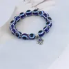 Blue Eye Beaded Strands For Women And Men Mythical Demons Eyes Bracelet