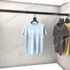 21s homens imprimiram camisetas desenhador de confecção de malhas letra traje stripe roupas de manga curta mens camisa tag verde branco amarelo azul