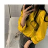 Womens T-shirts Harajuku Woman Tshirts T Shirt Solid Color Long-sleeved T-shirt Loose Tops Wholesale Wbxt991