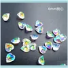 Nail Salon Health Beautynail Art Decorations 1Box AB Symphony Harts Rhinestone 12 Mönster Crystal 3D Clear Long Octagonal, Heart, Teardrop