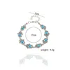 Link, chaîne chanceux charme dames bracelet creux inlay bleu oeil bleu matières matériau de la mode tempérament de la mode fille bijoux cadeau