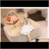 Crystal Neclaces Ballet Dancer Long Sweater Gold Color Metal Chain Jewelry Gift Qarzm Halsband 7Vahe