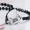 Colar Fashion Crystal Orbit Planet Punk Satélite Cadeia Curta Saturno Colar para Presente de Festa Feminino Jóias Fashion de Alta Qualidade