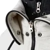 メンズジャケットジッパーメン秋の冬のカジュアルフリースコートボンバージャケットスカーフカラーファッションフード付きオスのアウトウェアスリムフィットフーディ220912