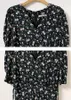 ZHISILAO New Floral Lungo DrWomen Plus Size Vintage Boho DrMaxi Estate 2021 Beachwear Elegante Abito con scollo a V manica a sbuffo X0621