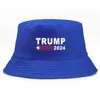 US Stock Party Gifts Trump 2024 Bucket Mössor Hatt Fem Stjärnor För Kvinnor Människor Multi Färg En storlek passar alla